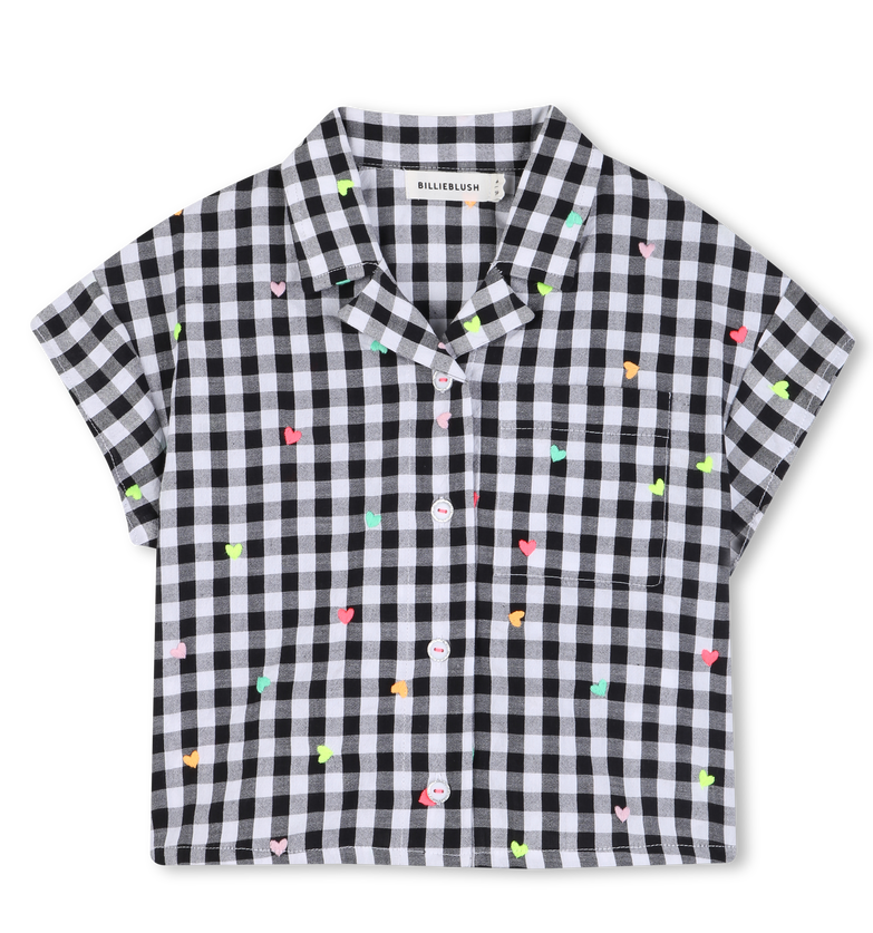 Camisa Vichy y Corazones - Billieblush