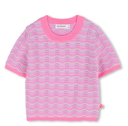 Short-Sleeved Knit T-shirt - Billiblush