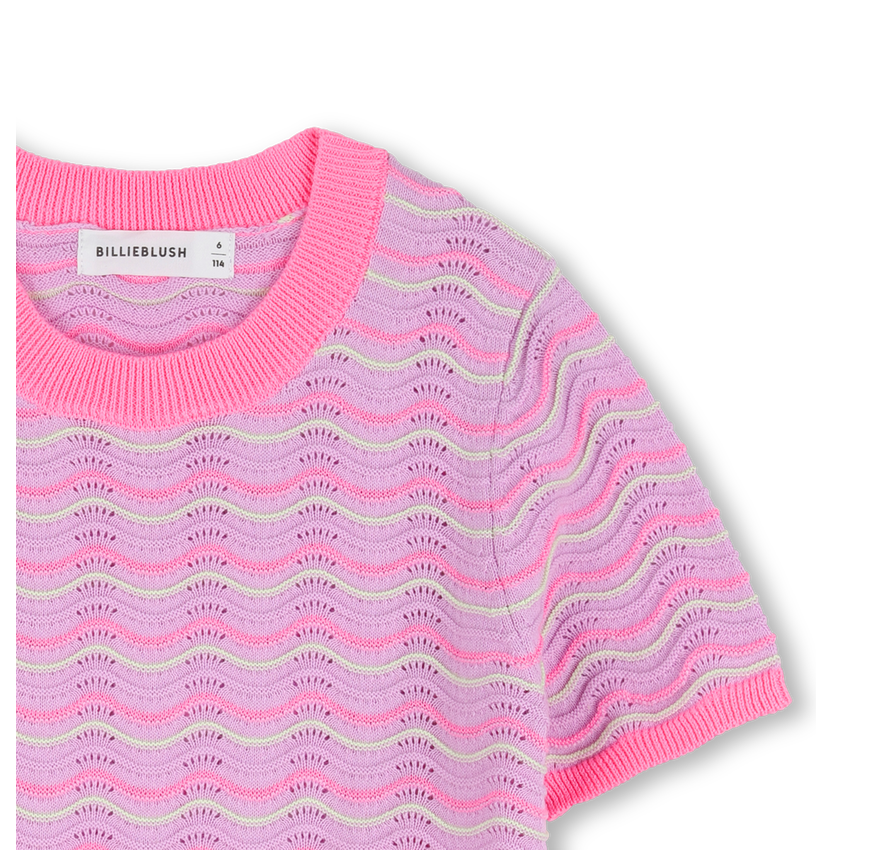 Short-Sleeved Knit T-shirt - Billiblush