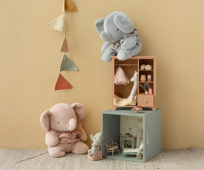 Elefante de peluche, Grande – Rosa pastel