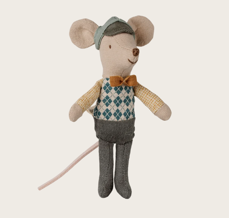 Ratinho Irmão com Carro Maileg