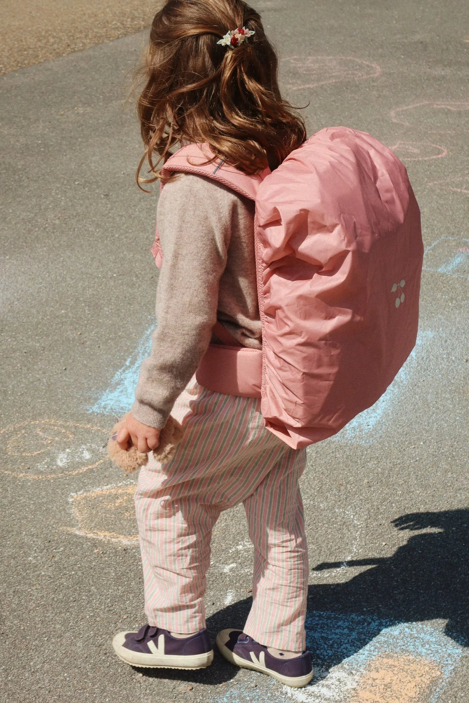 Konges Sløjd Rosette School Backpack with Gym Bag and Rain Cover