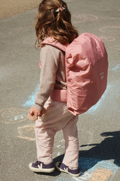 Konges Sløjd Rosette School Backpack with Gym Bag and Rain Cover