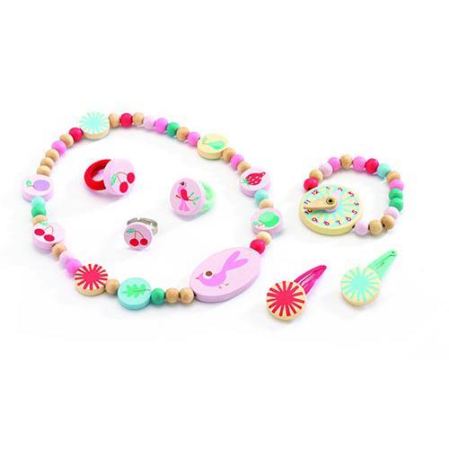 Conjunto de joyas de madera