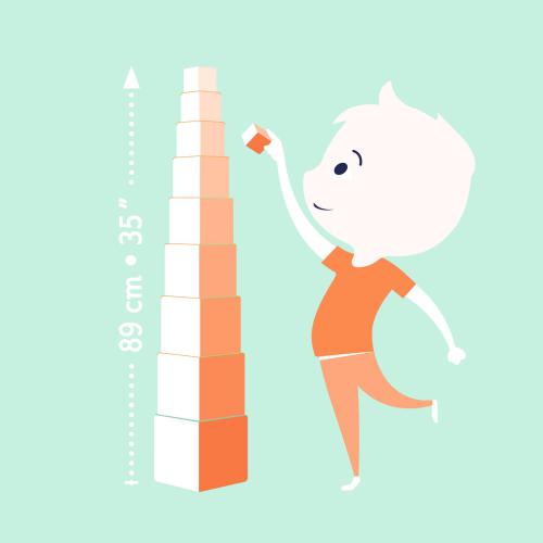10 Stacking Cubes - Wild Animals