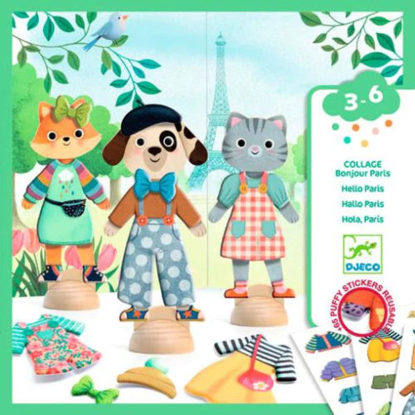 Bonjour Paris - Collage Activity