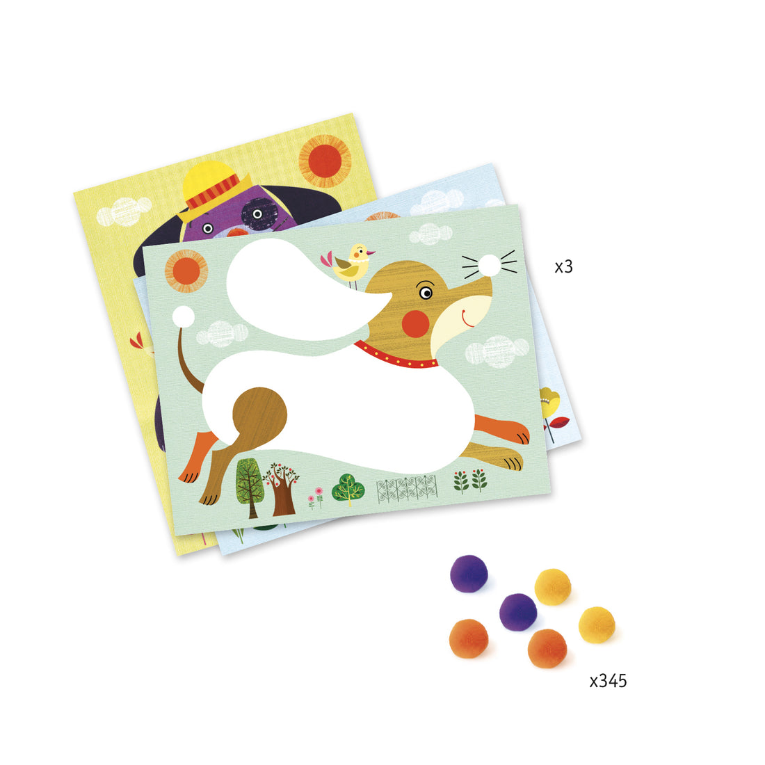 PomPom Dogs - Collage Game