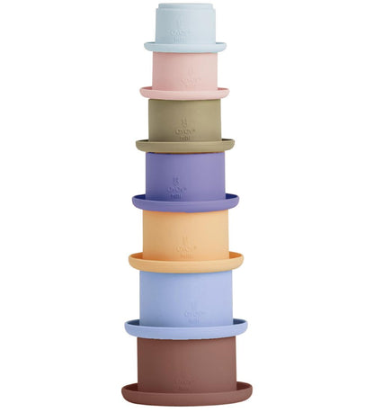 Stackable silicone bowls