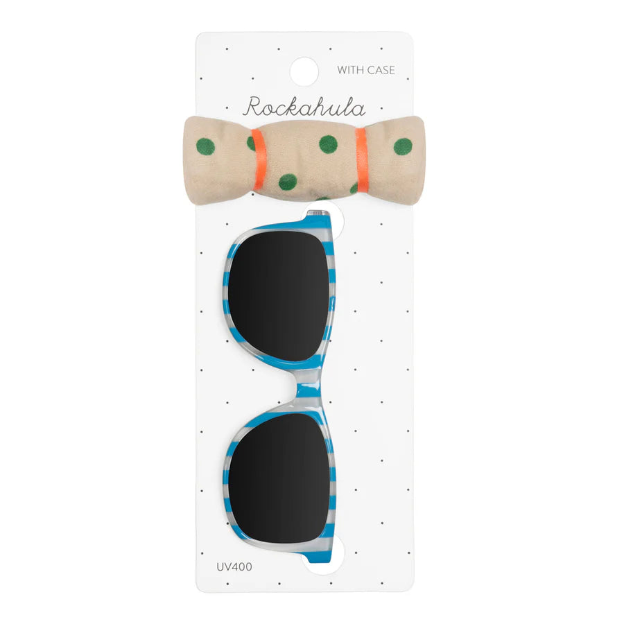 Two tone stripy sunglasses