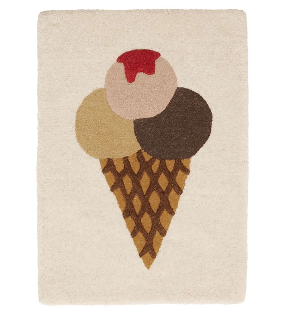 Tapeçaria de Parede Gelado OYOY em Lã e Algodão 65x45 cm