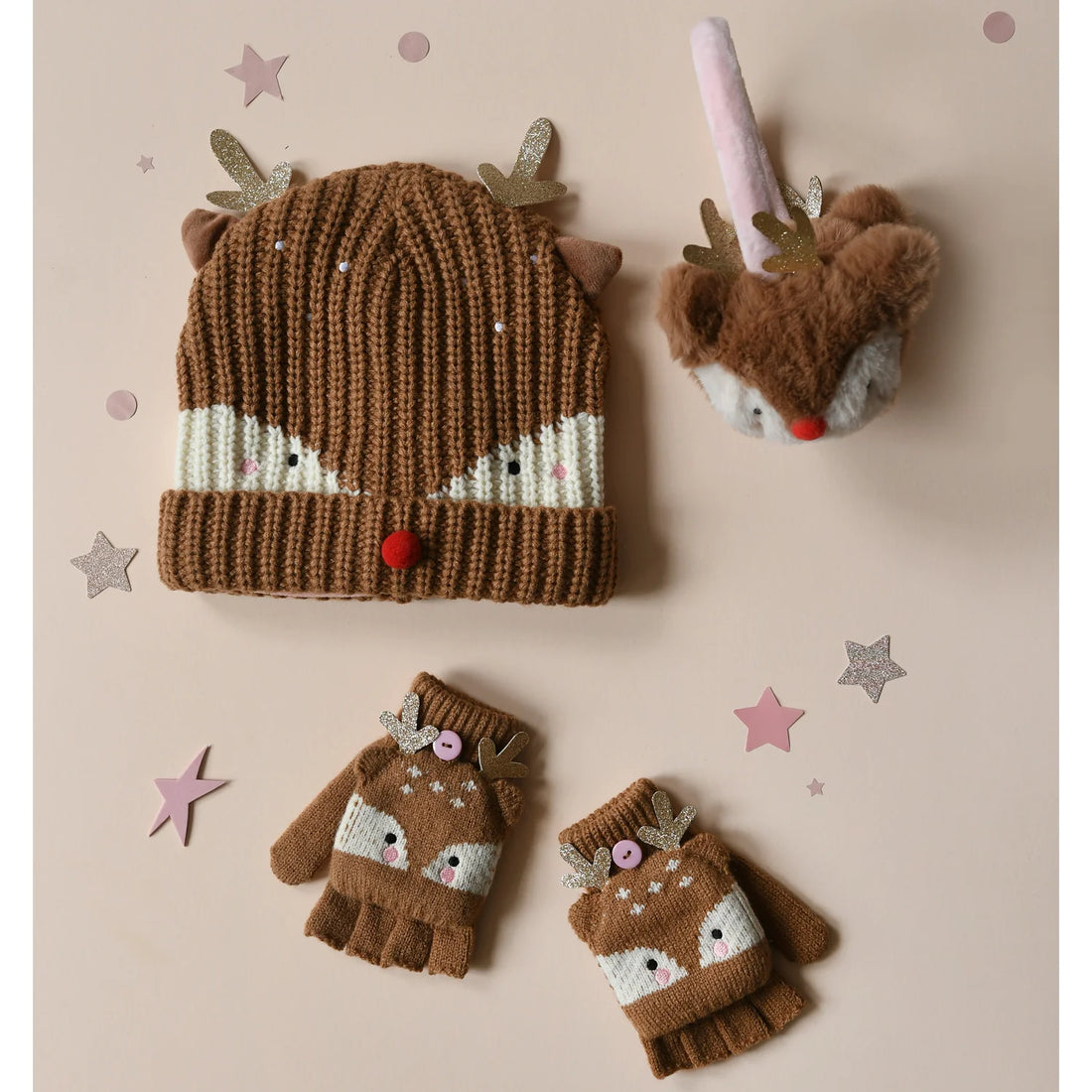 Gorro &quot;Rena de Natal&quot;