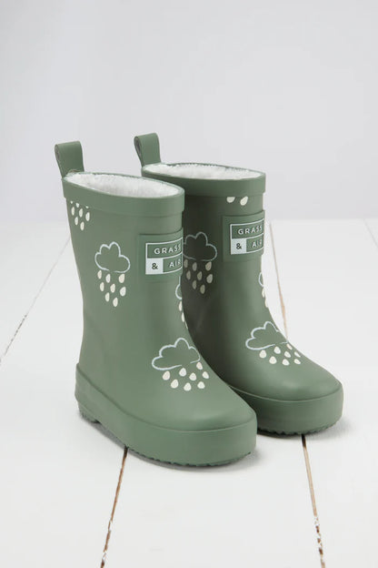 Galochas - nuvens com chuva muda de cor!
