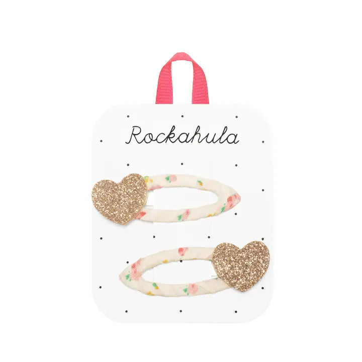 Glitter Heart Hooks Small Flower