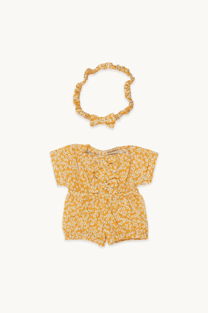 Gommu Yellow Flowers - Suit and Bow Tie