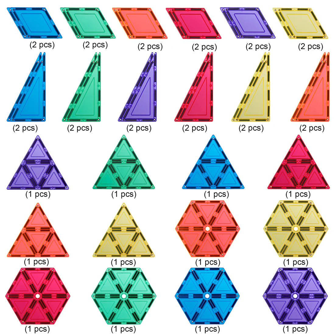 Peças magnéticas Pack (36 peças)