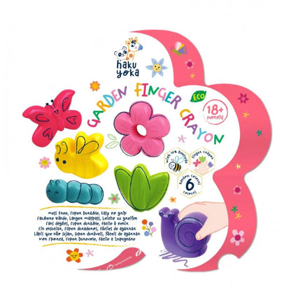 Garden finger crayons