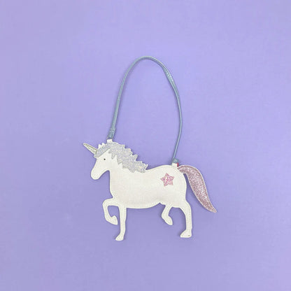Cartera &quot;unicornio&quot; con purpurina