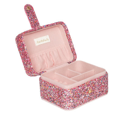 Caixa de joias com glitter