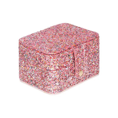 Caixa de joias com glitter