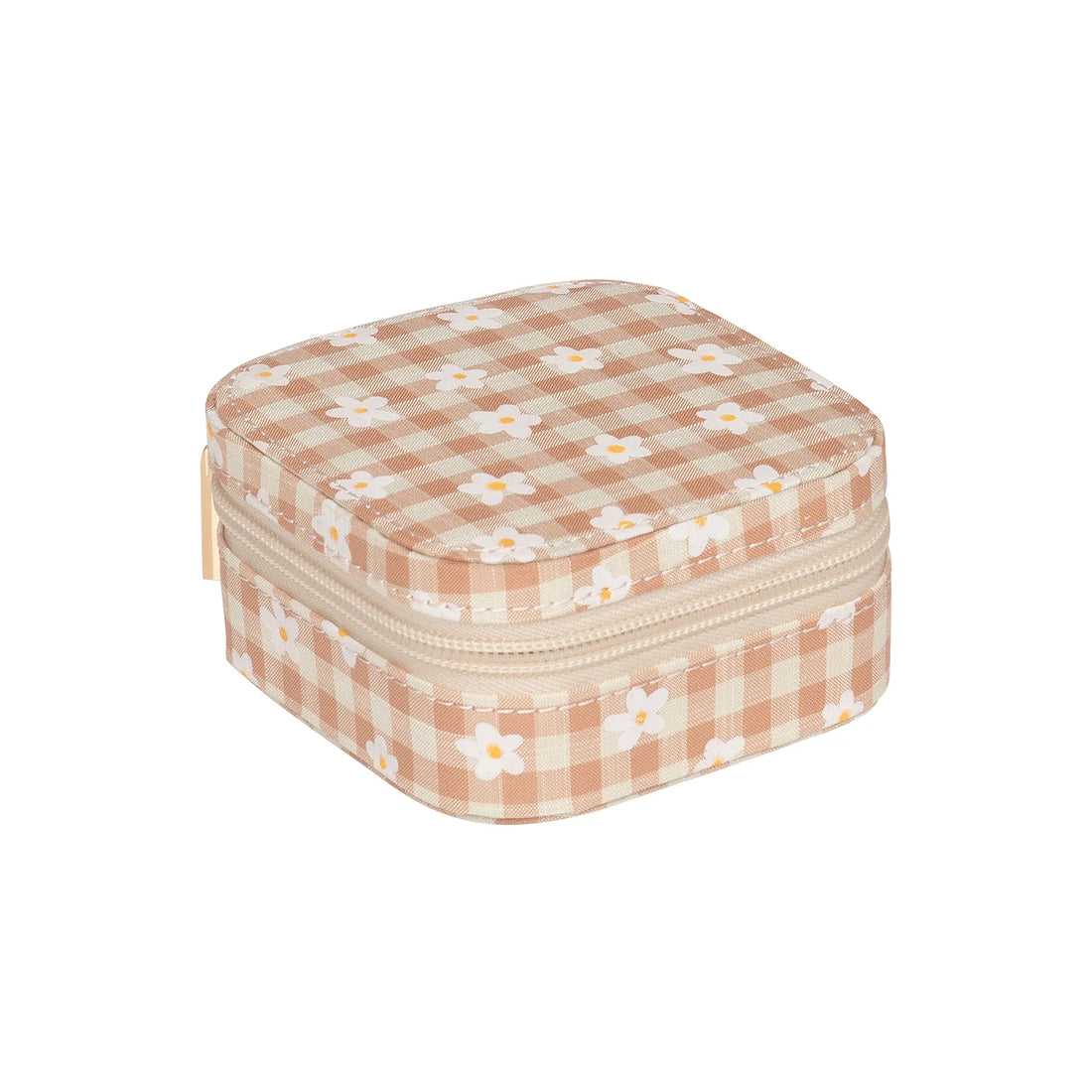 Daisy Gingham Jewelry Box