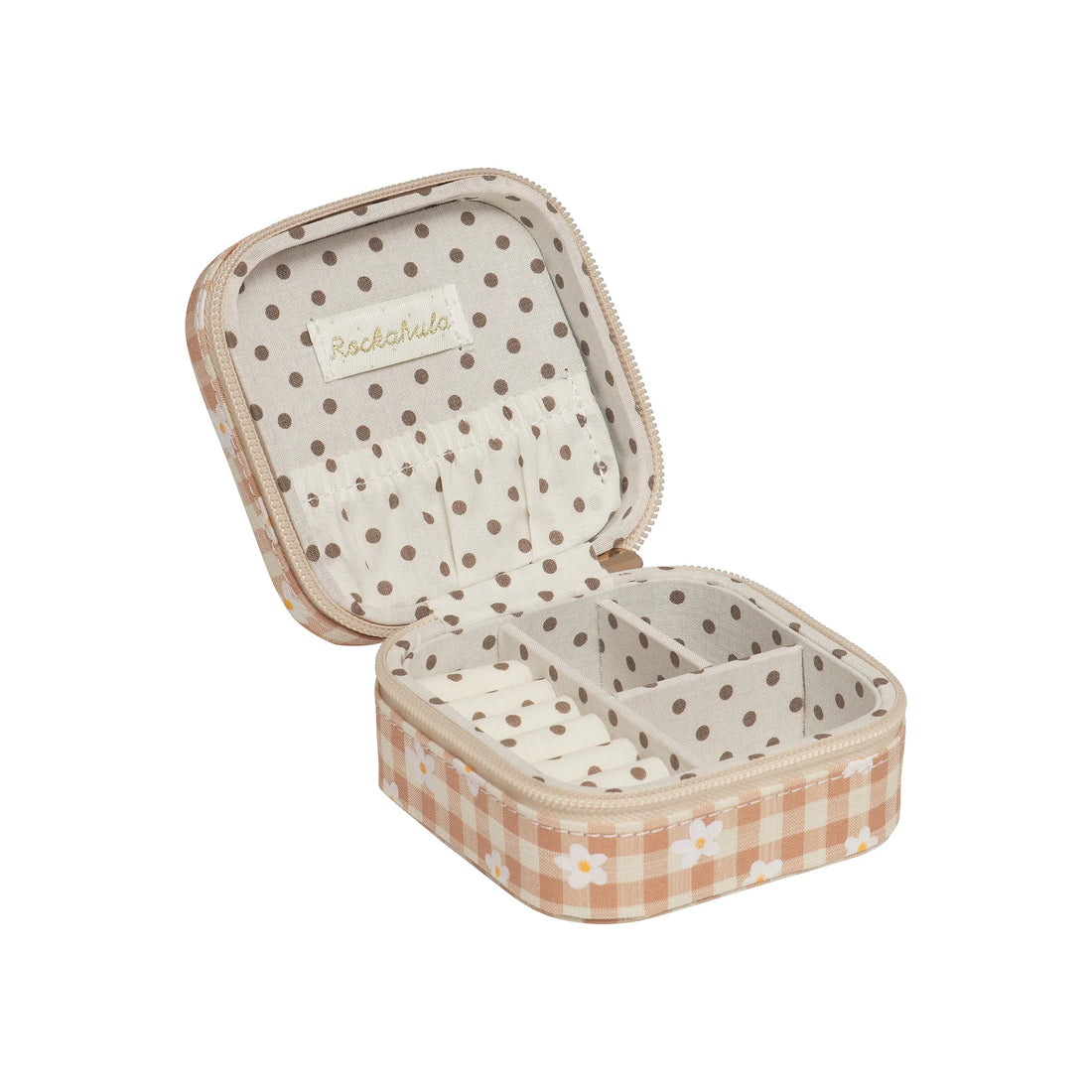 Daisy Gingham Jewelry Box