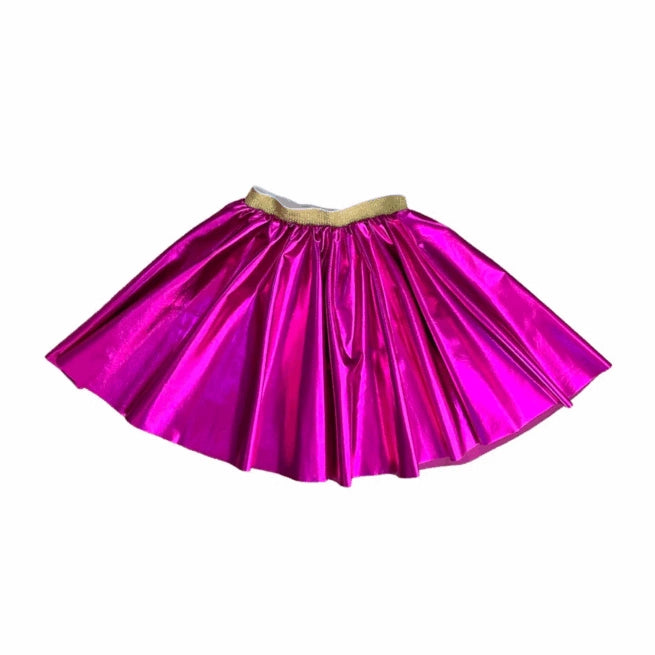 Falda metálica infantil con elástico (4-8 años)