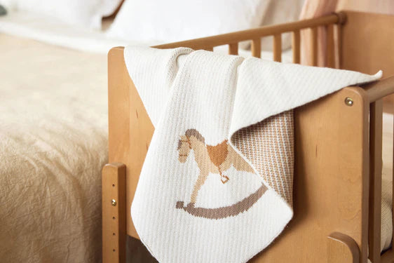 &quot;Nostalgic Ride&quot; Crib Blanket