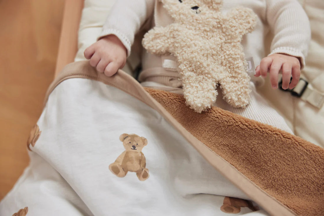 Teddy Bear Mini Crib Blanket