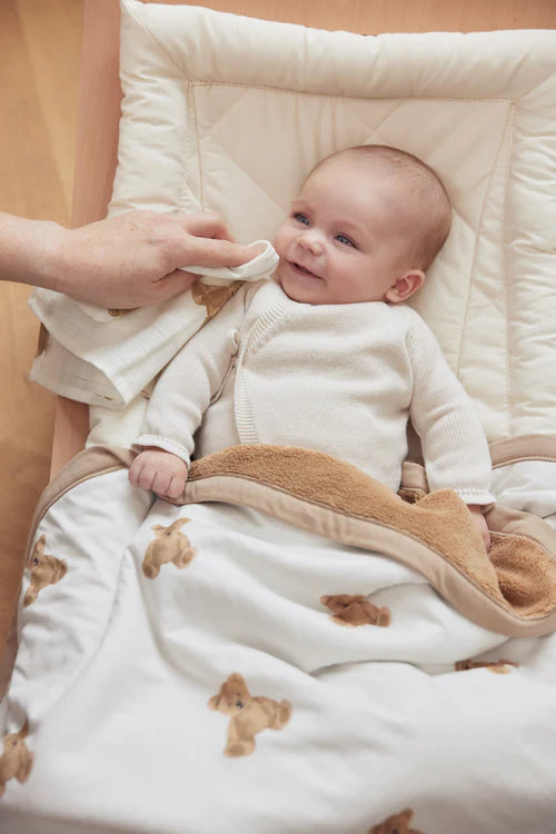 Teddy Bear Mini Crib Blanket