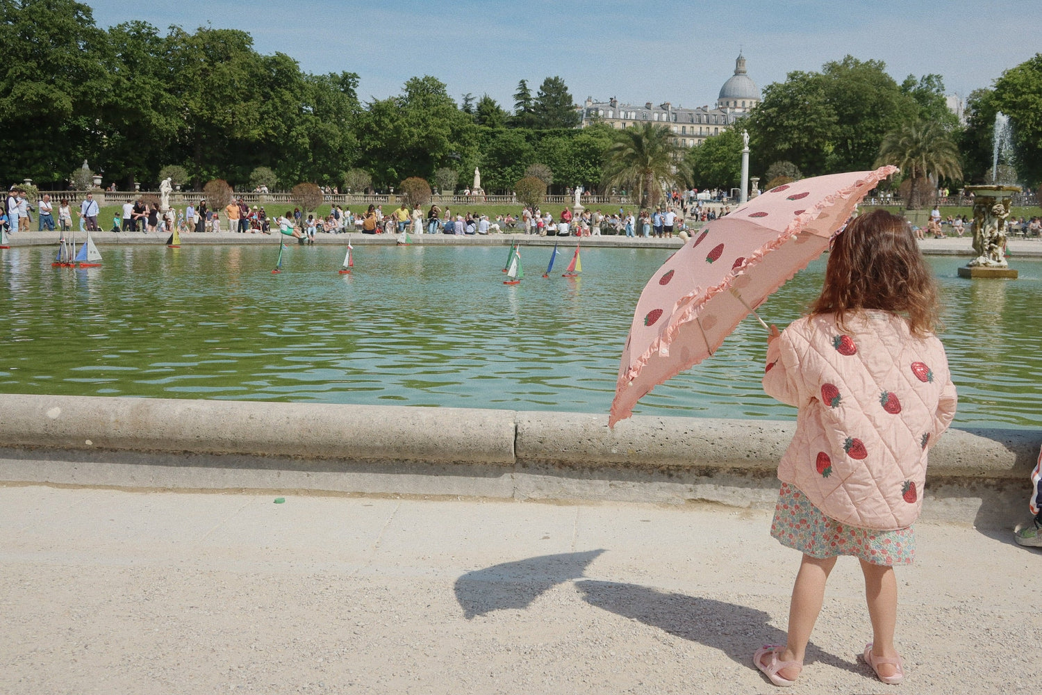 Glitter frill umbrella