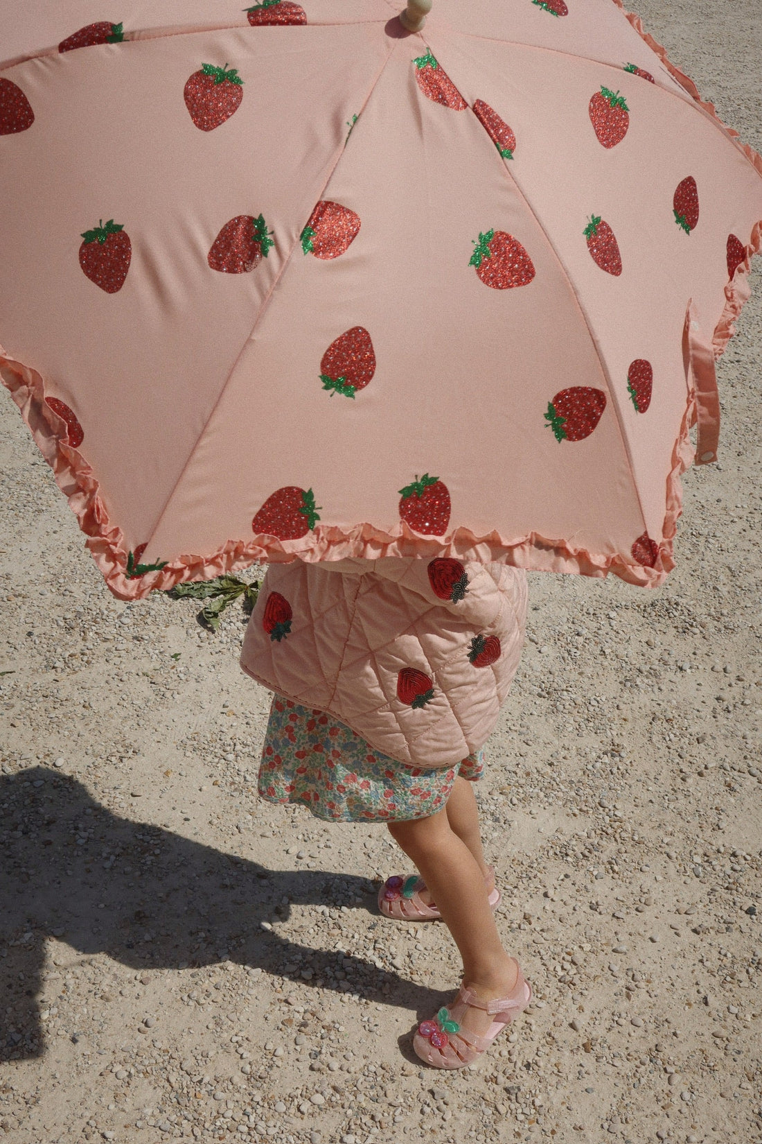 Glitter frill umbrella