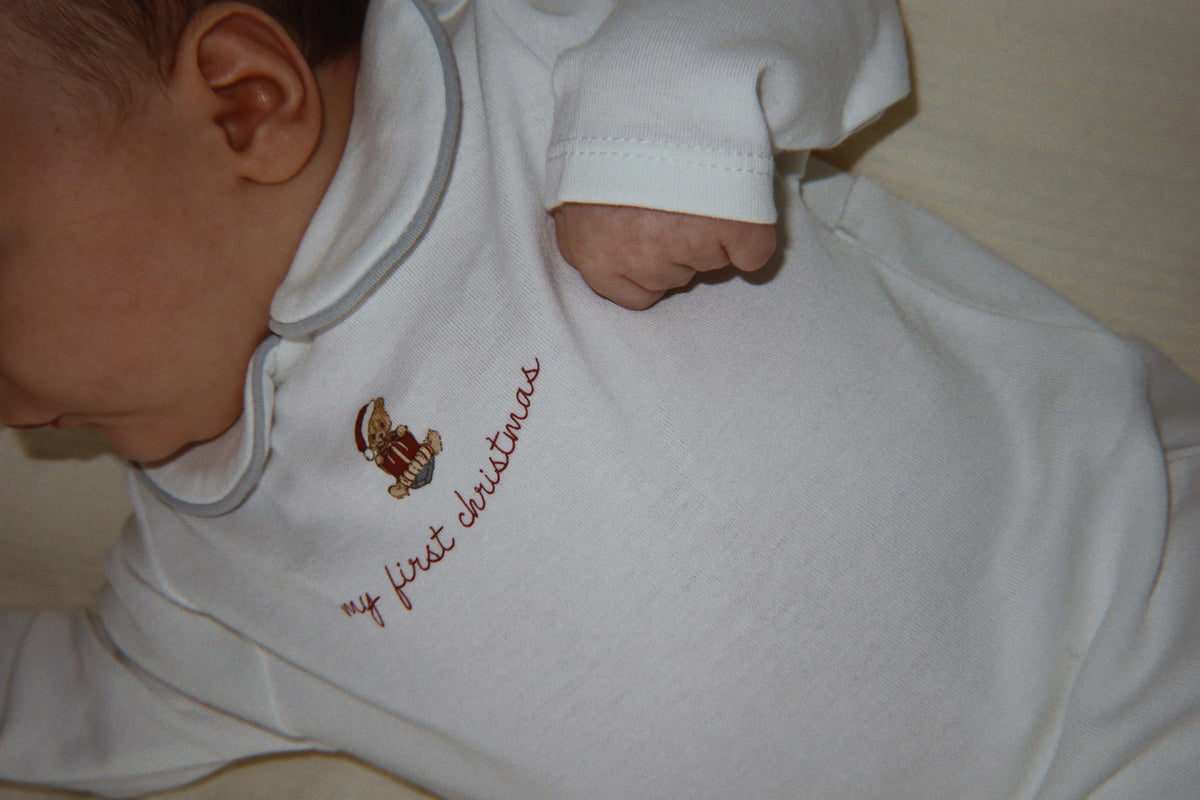 Babygrow My First Christmas em Algodão Orgânico