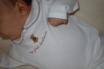 Babygrow My First Christmas em Algodão Orgânico
