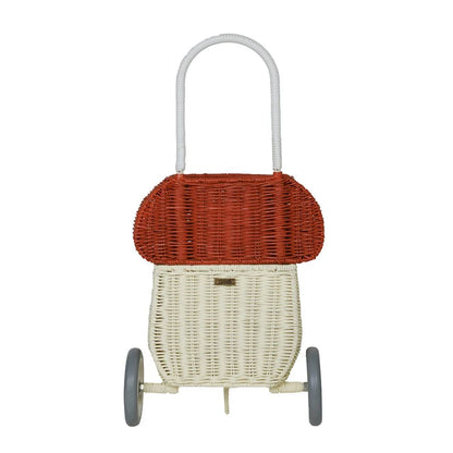Cesta de la compra de ratán Olli Ella – Mushroom Luggy Red