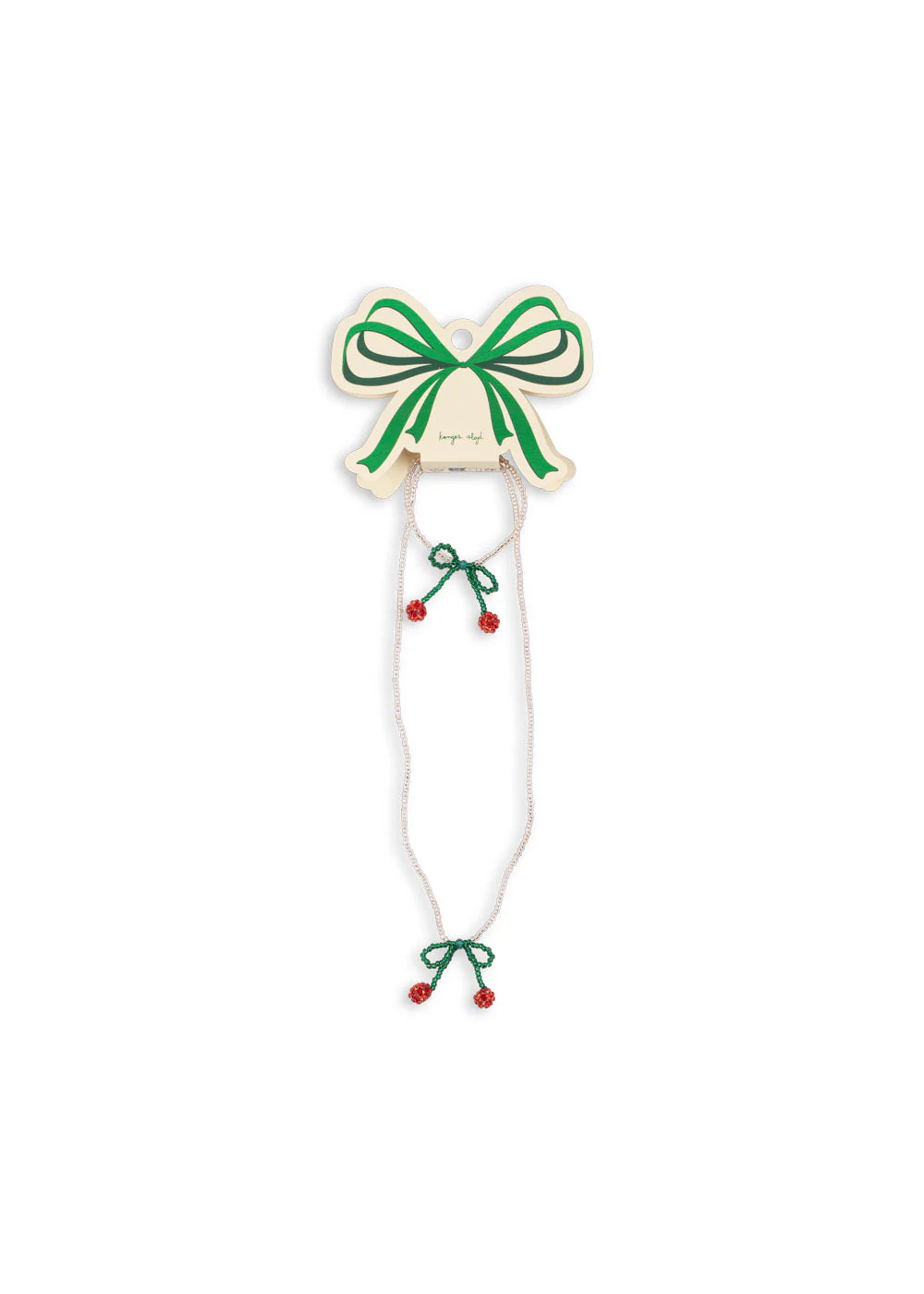 Conjunto Colar e Pulseira - Cherry Bow