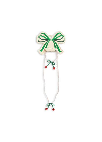 Conjunto Colar e Pulseira - Cherry Bow