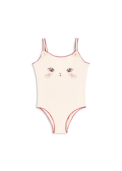Traje de baño infantil con gatito
