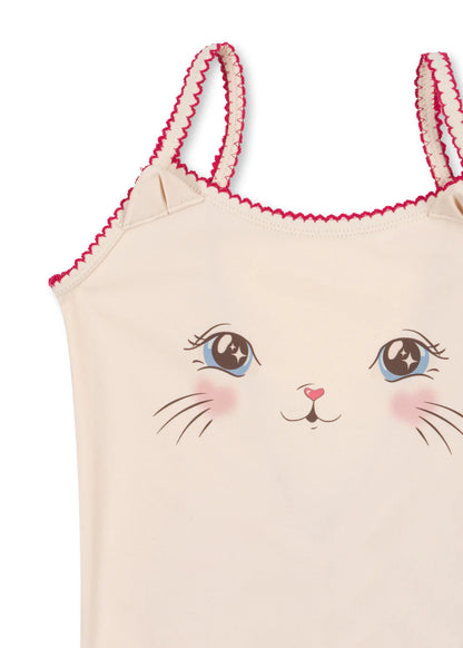 Traje de baño infantil con gatito