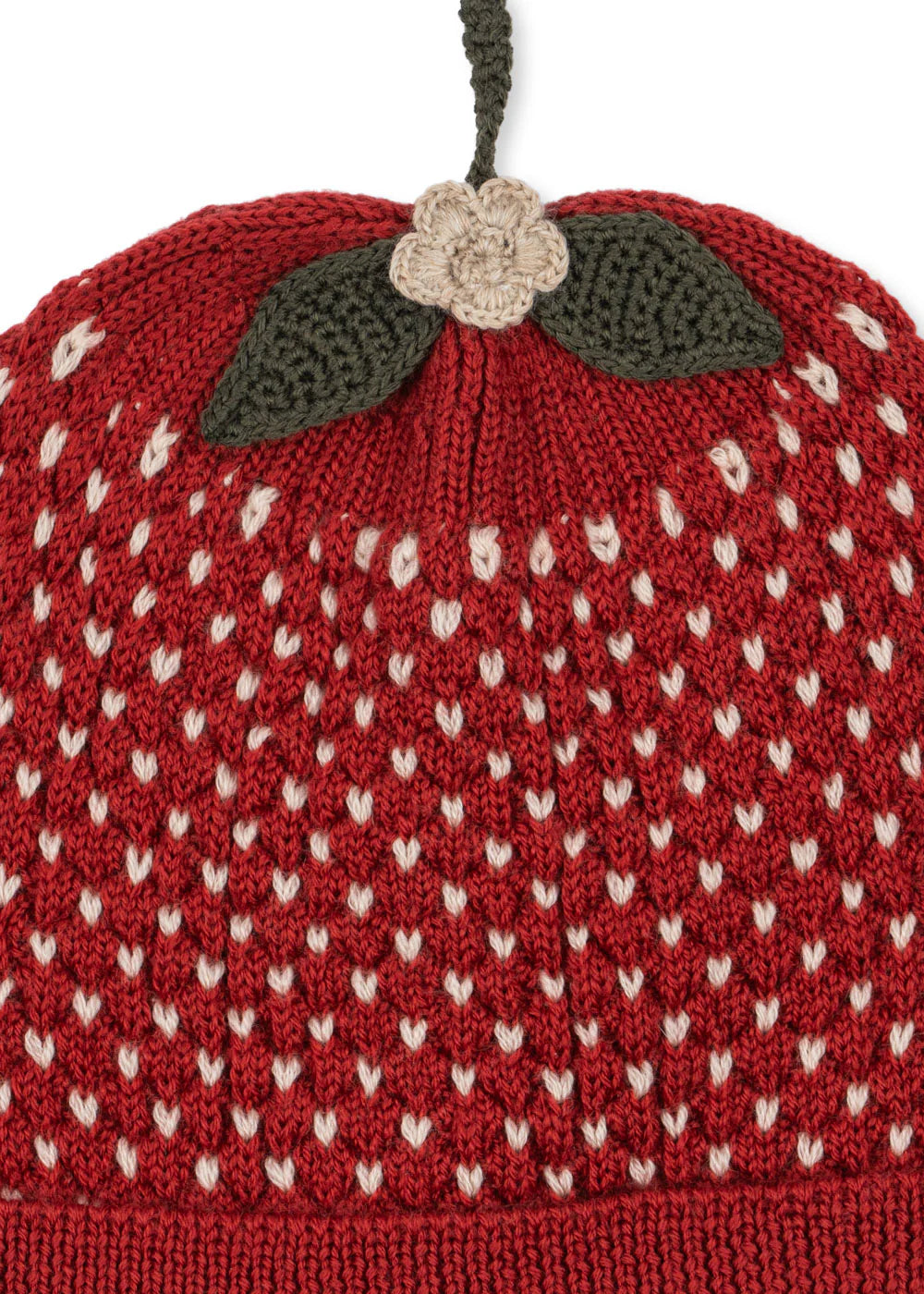 Gorro Strawberry em Lã Merino