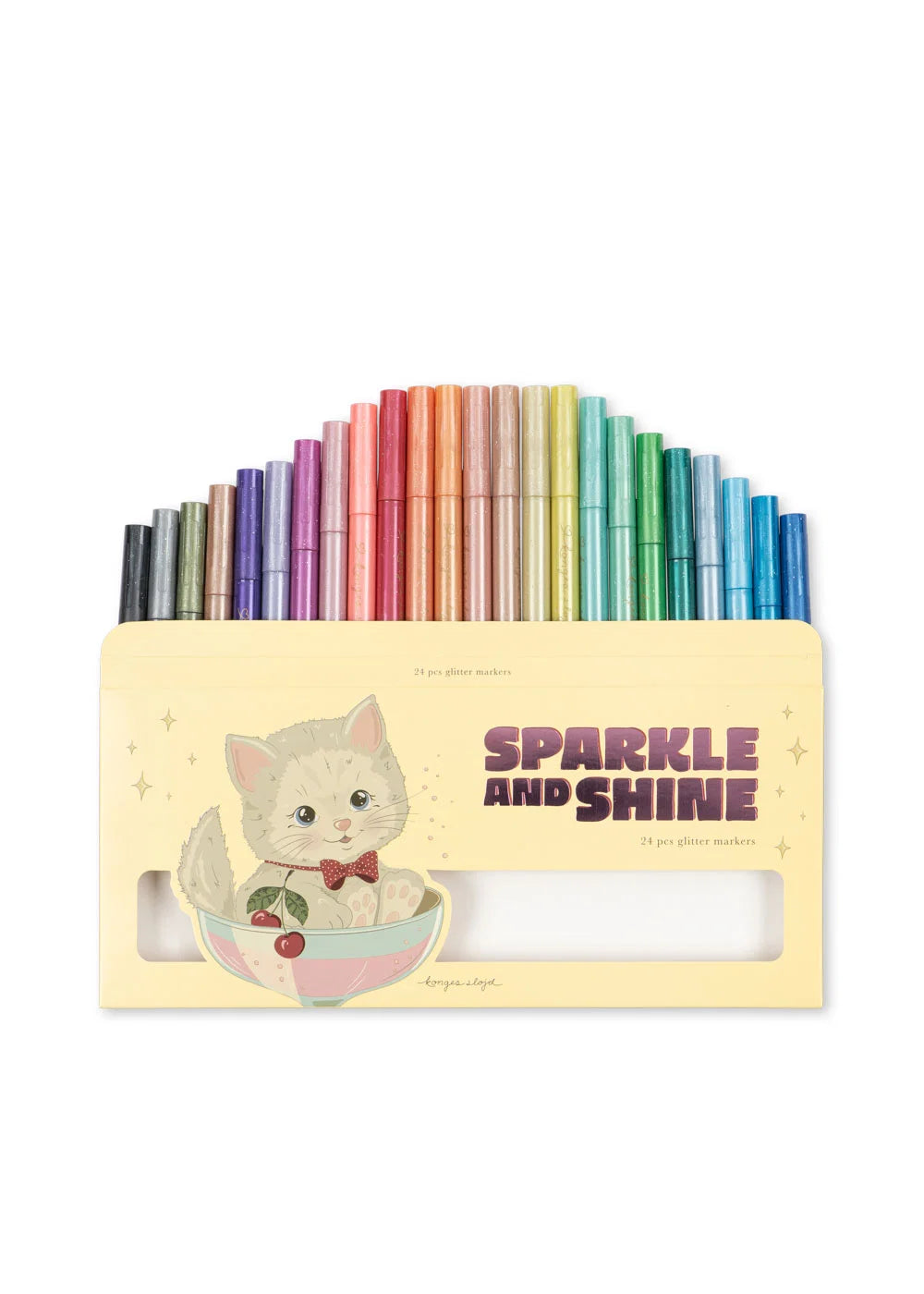 Marcadores Glitter Cat – 24 Unidades
