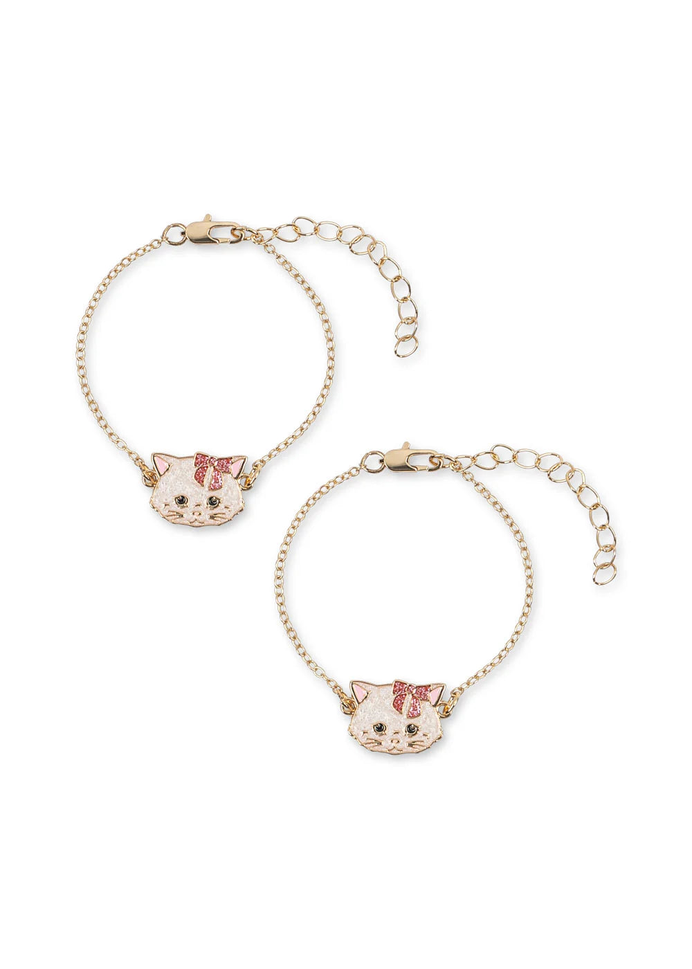 Pulseiras da Amizade Kitty Gold – 2 Unidade