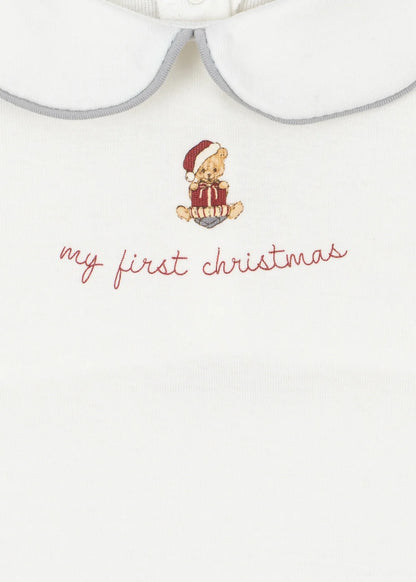Babygrow My First Christmas em Algodão Orgânico