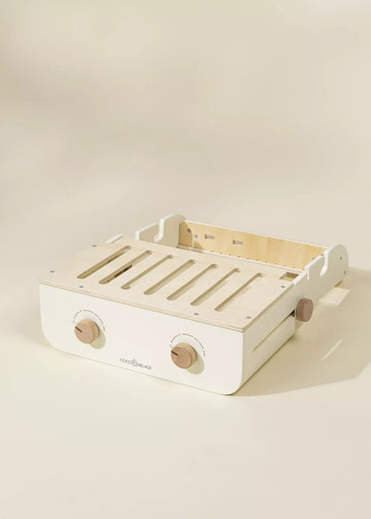 Conjunto de barbacoa de madera