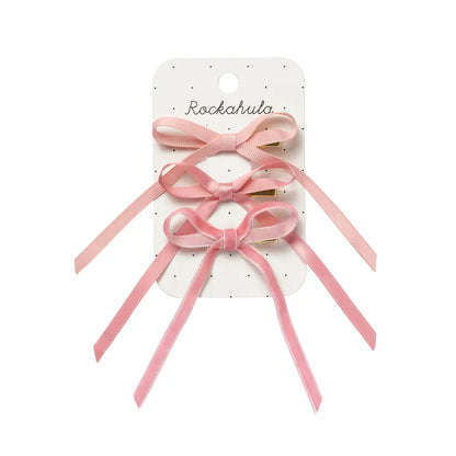 Conjunto de Ganchos Laço Rosa