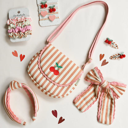 Ganchos cabelo Stripy Cherry