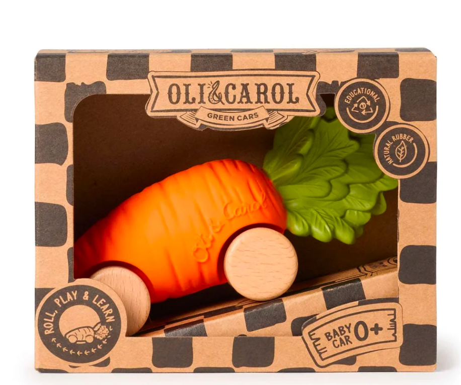 Mordedor e carrinho &quot;Cathy, the carrot car&quot;