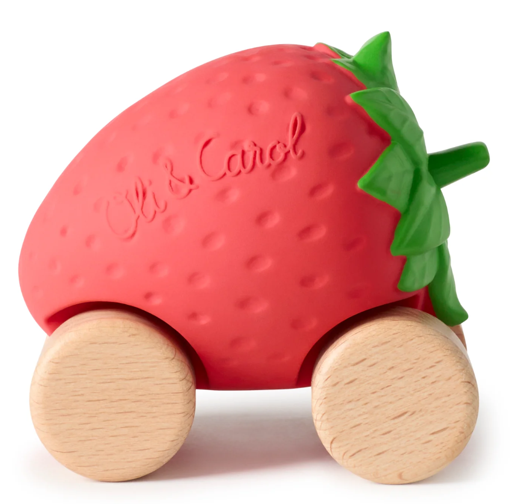 Mordedor y carrito &quot;Cariño, el coche de las fresas&quot;
