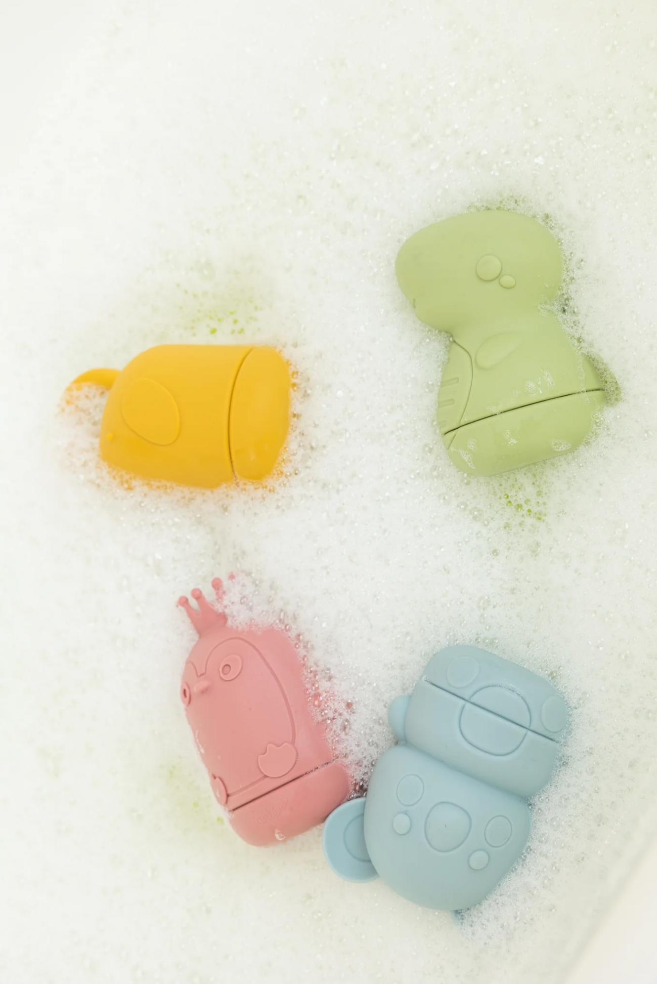 Juguete de baño de silicona lavable.