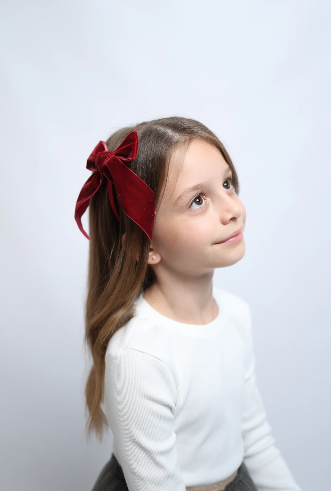 Diadema con lazo (carmesí)