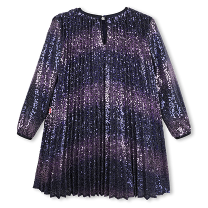 Vestido Plissado com Lantejoulas BILLIEBLUSH